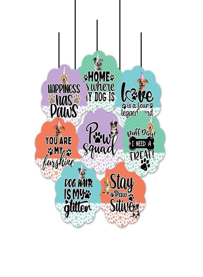 Suruchi Strokes Dog Theme Happy Birthday Party Decoration Hanging items for your puppy Pack of 8 pcs - Image 2